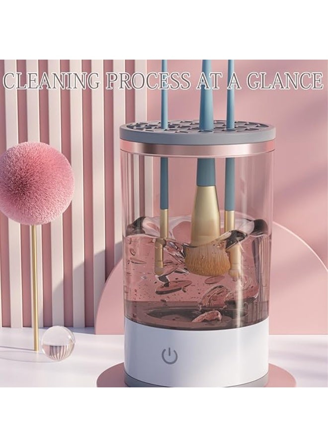 جهاز غسيل وتنظيف فرش المكياج الكهربائي – تنظيف عميق في 30 ثانية – شحن USB – غسالة وتجفيف أوتوماتيكي للفرش - Image 3